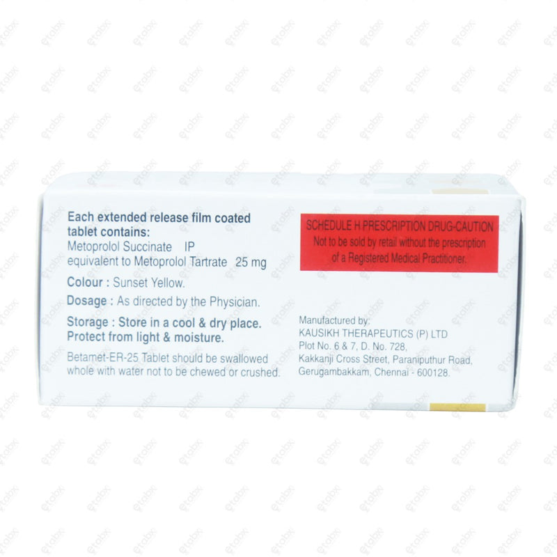 Betamet ER 25 Tablet 10's