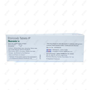 Nucoxia 60mg Tablets 15's