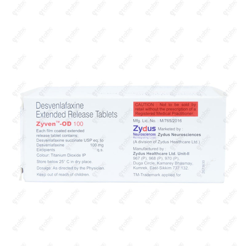 Zyven OD 100mg Tablet - 10's