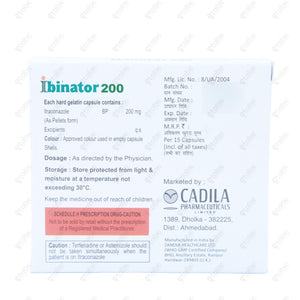 Ibinator 200mg Capsules 15's