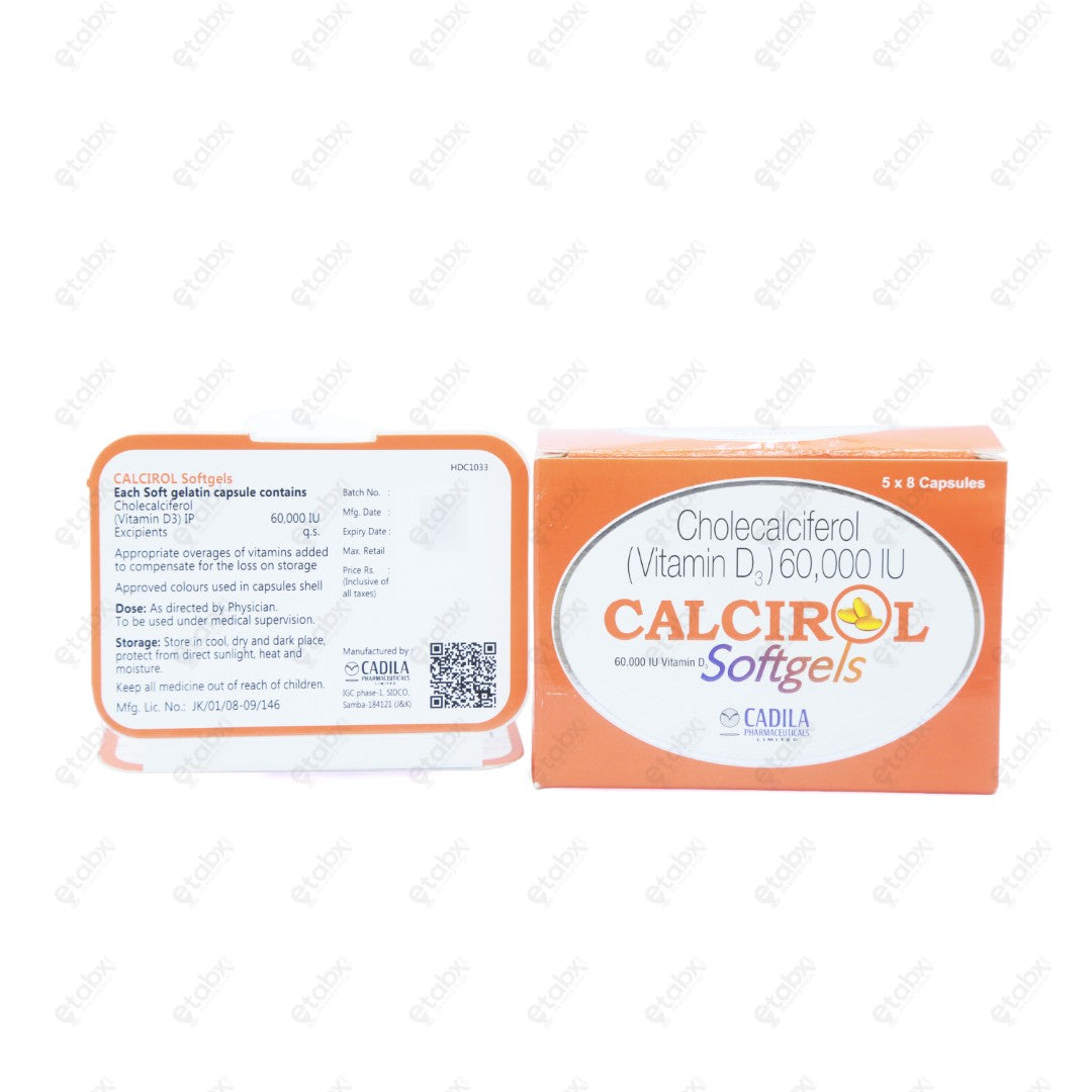 Calcirol Softgel 8's
