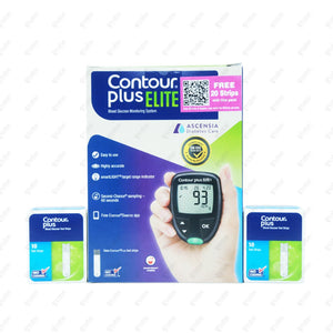 CONTOUR PLUS ELITE METER 1's + 20 Strips