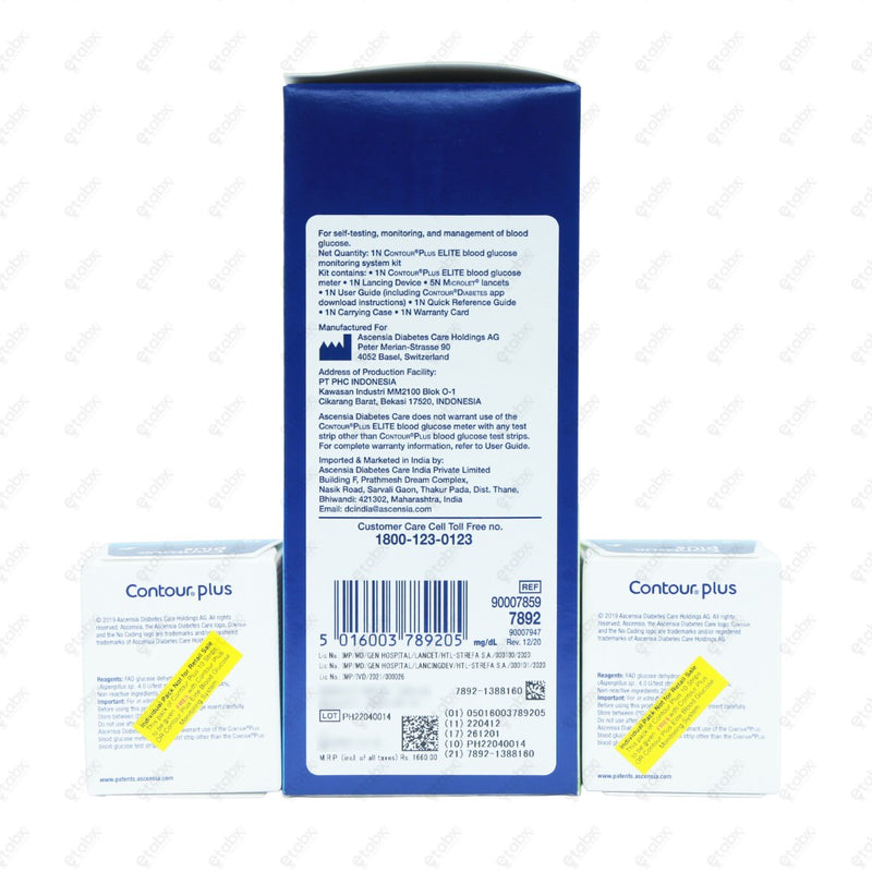 CONTOUR PLUS ELITE METER 1's + 20 Strips