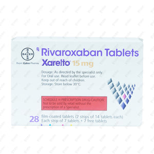 Xarelto 15mg Tablet 28's