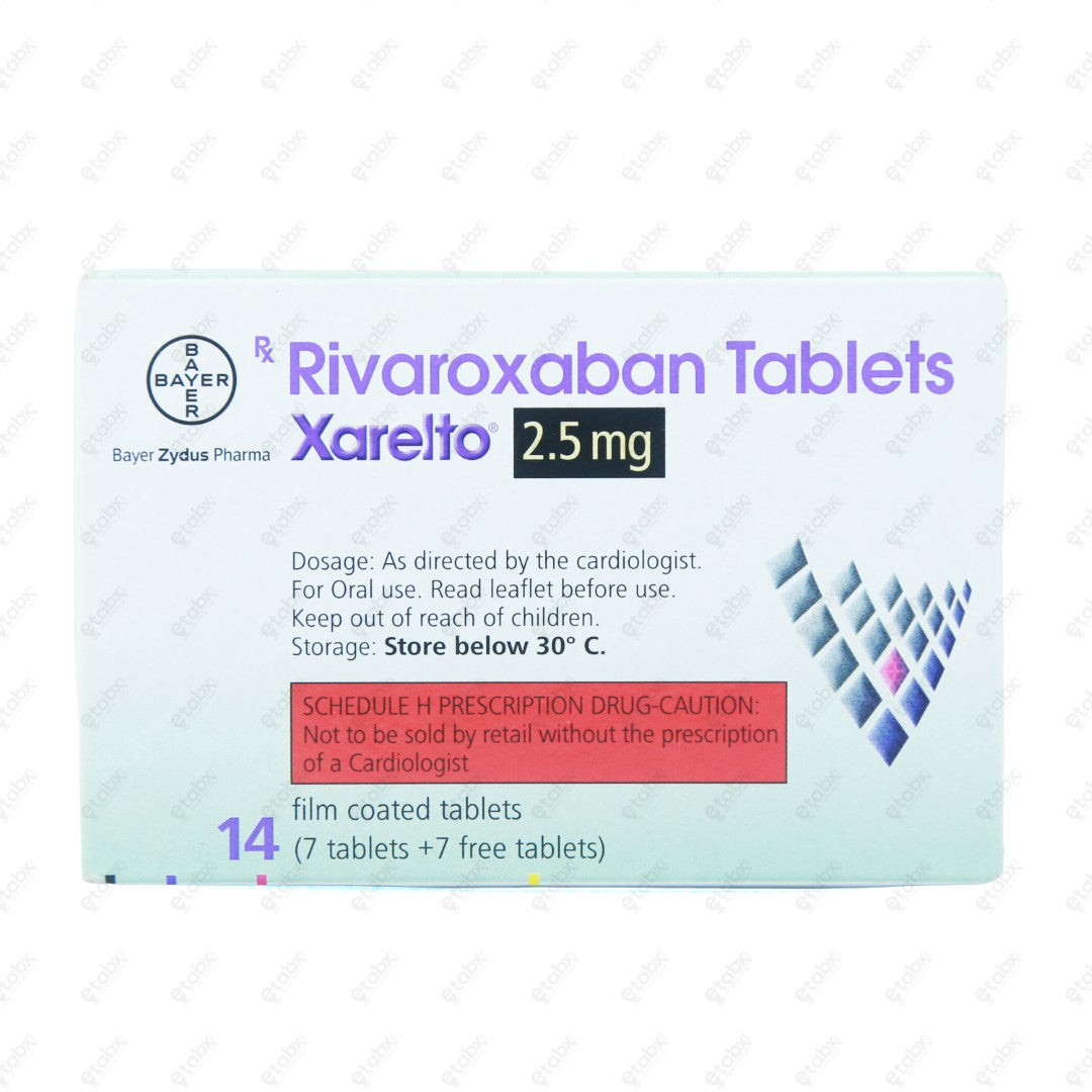 Xarelto 2.5mg Tablet 14's