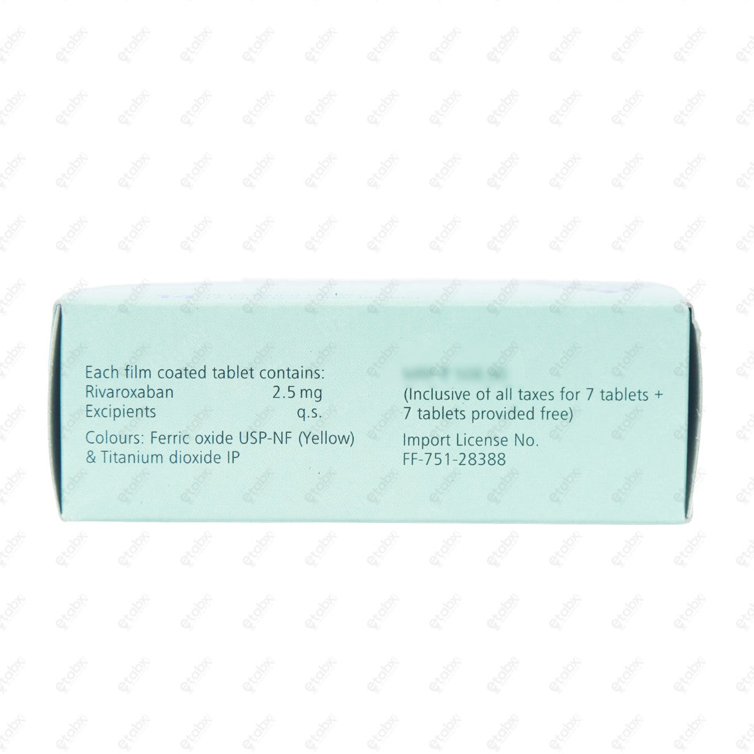 Xarelto 2.5mg Tablet 14's