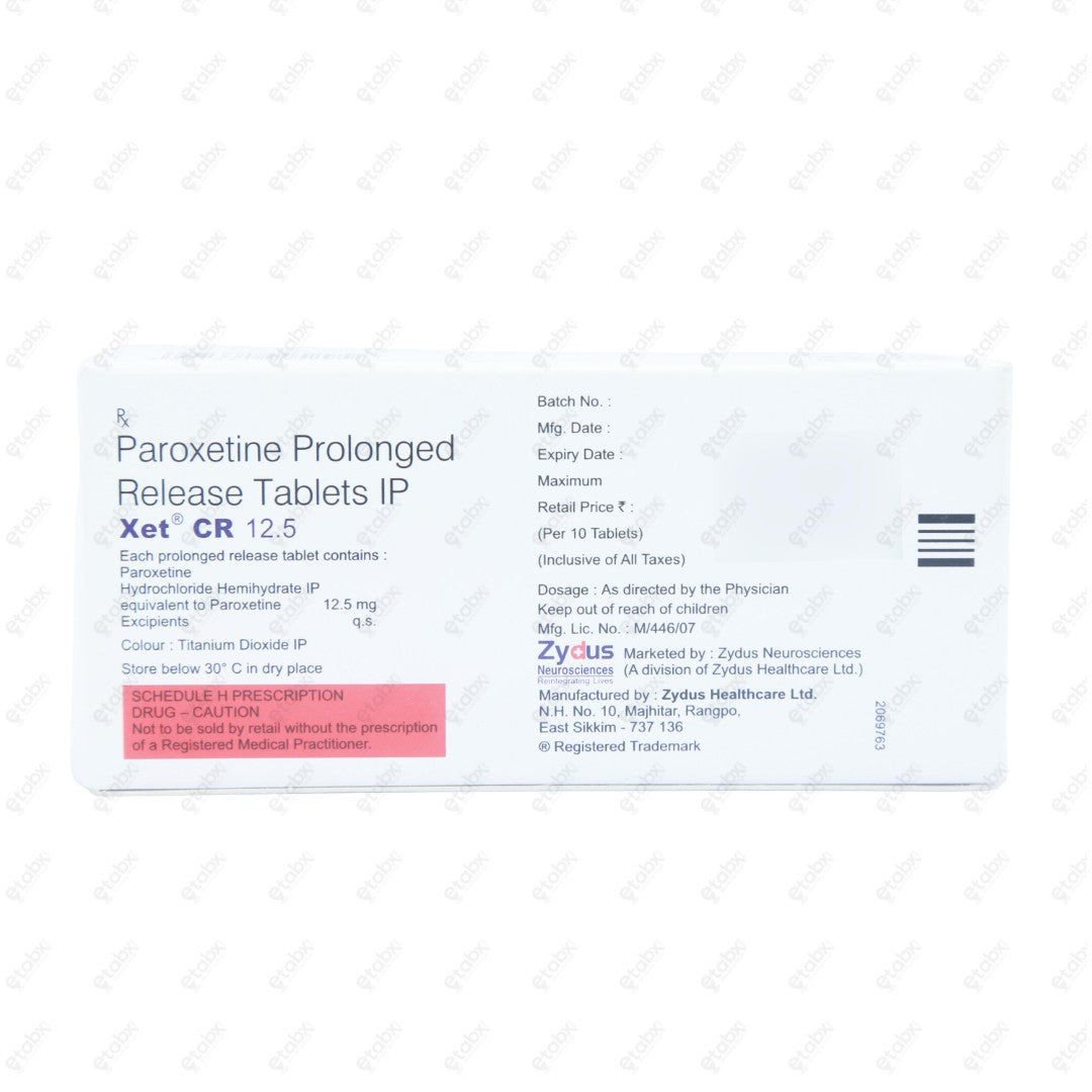 Xet CR 12.5mg Tablet 10's
