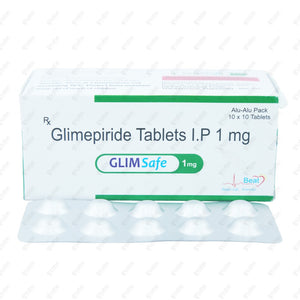 GlimSafe 1mg Tablet 10's