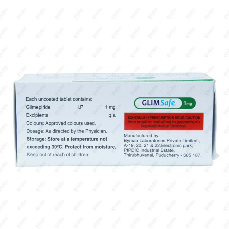 GlimSafe 1mg Tablet 10's
