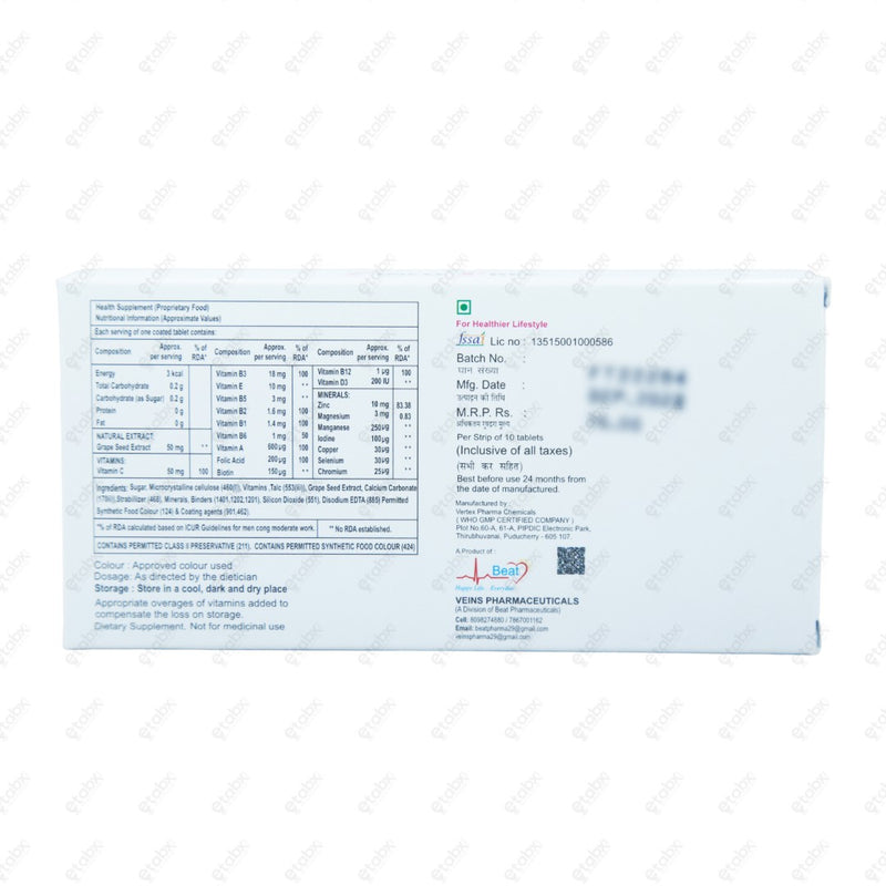 Zinco Free Tablets 10's