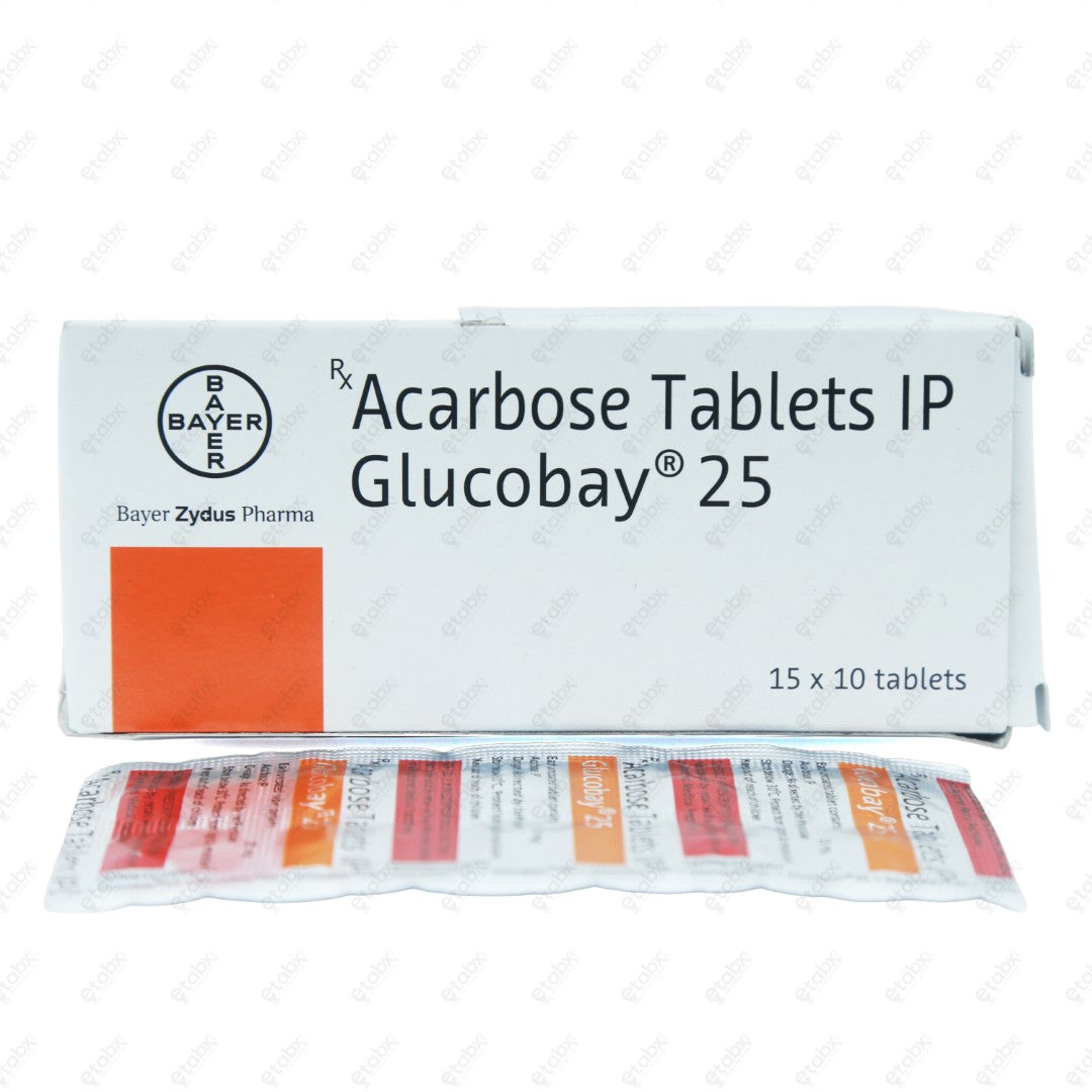 Glucobay 25 Tablet 10's