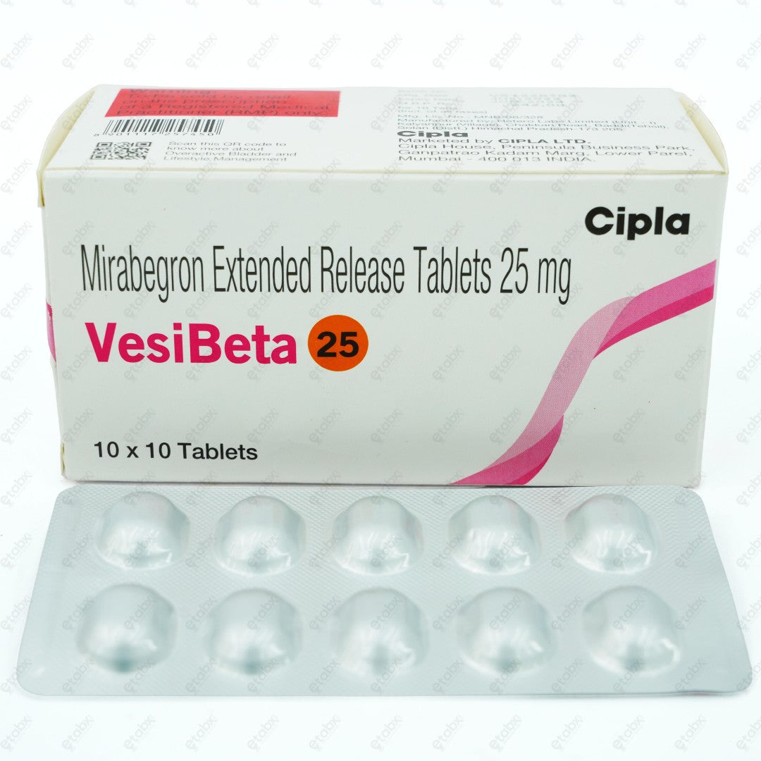 Vesibeta 25MG Tablets 10'S