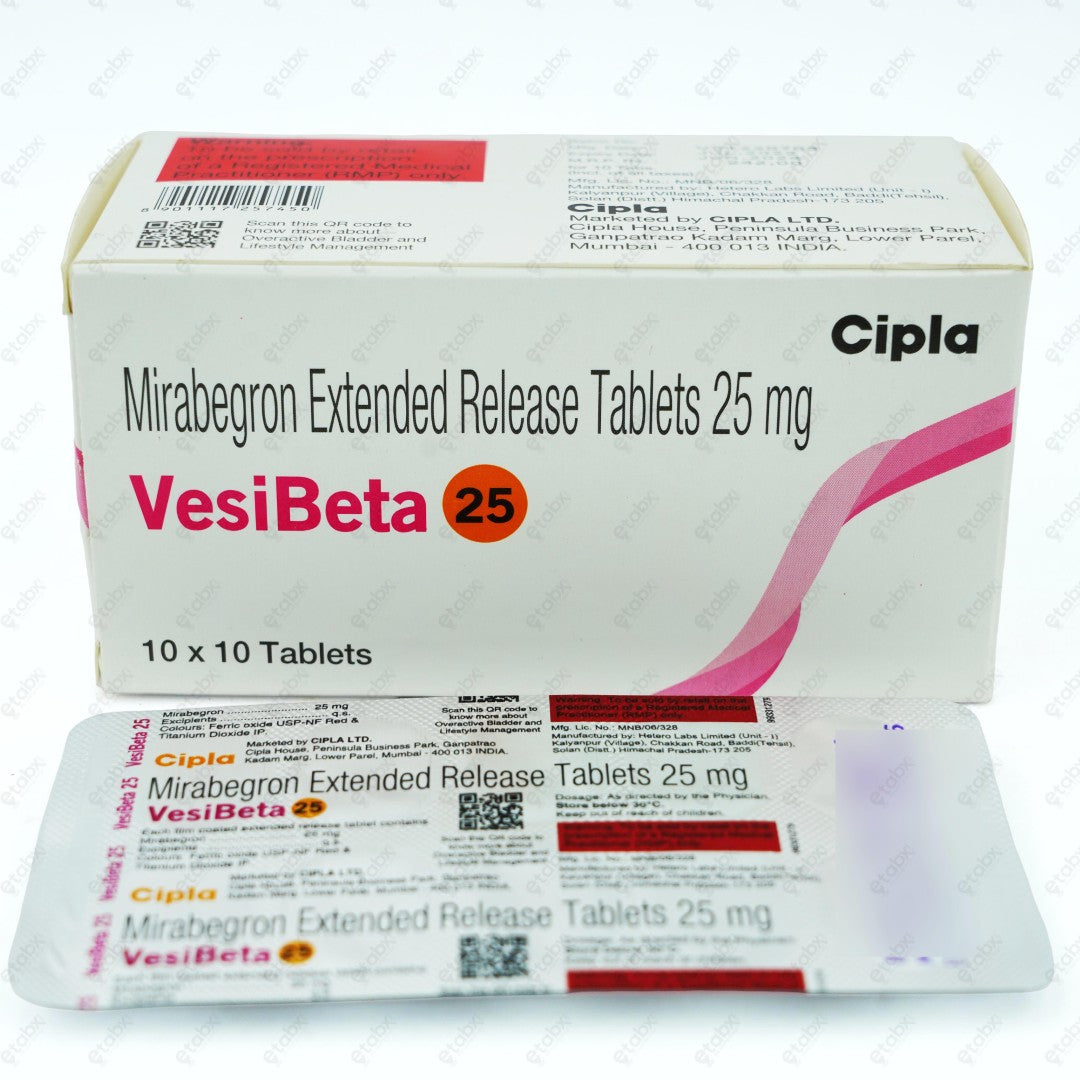 Vesibeta 25MG Tablets 10'S