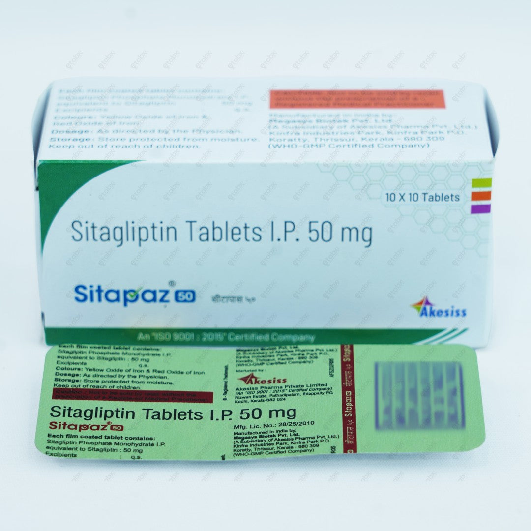 SITAPAZ 50mg Tablets (Pack of 10)