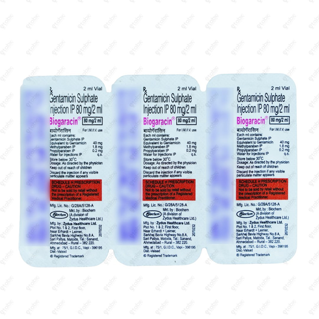Biogaracin 80mg Injection