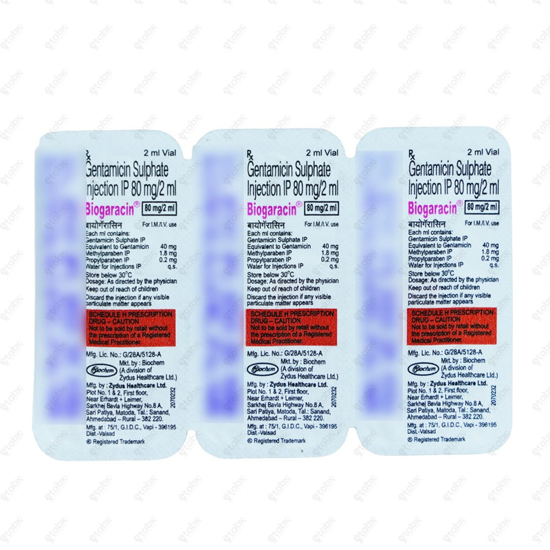 Biogaracin 80mg Injection