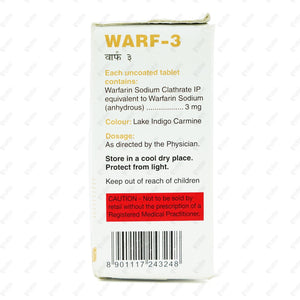 Warf 3mg Tablet 30's