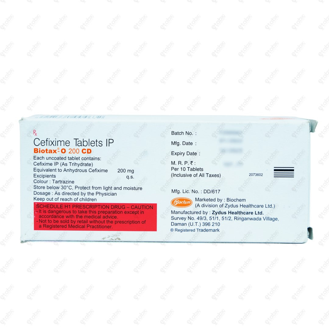 Biotax-O CD 200mg Tablet 10's