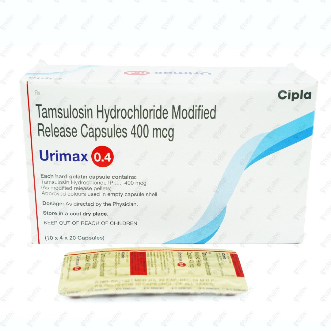 Urimax 0.4mg Capsule 20's