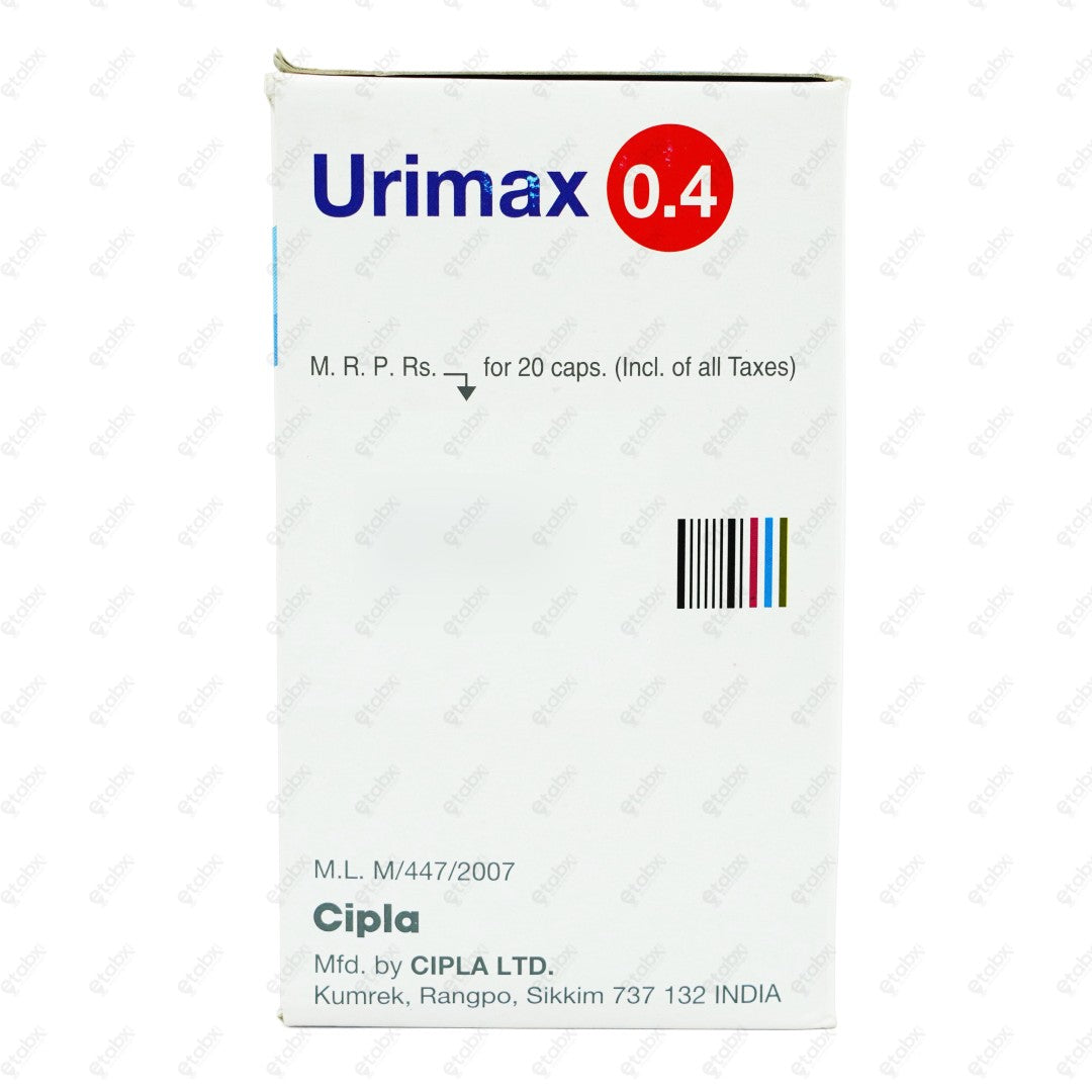 Urimax 0.4mg Capsule 20's