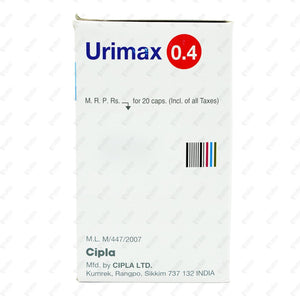 Urimax 0.4mg Capsule 20's