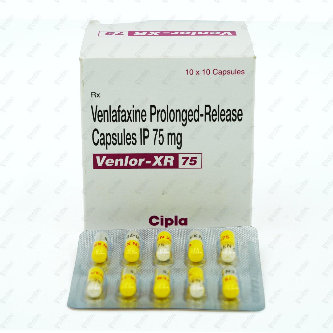 Venlor XR 75mg Capsules 10's