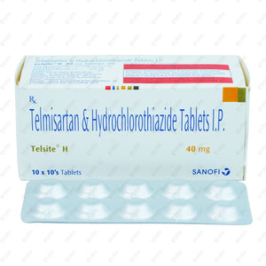 Telsite H 40+12.5mg Tablet 10's