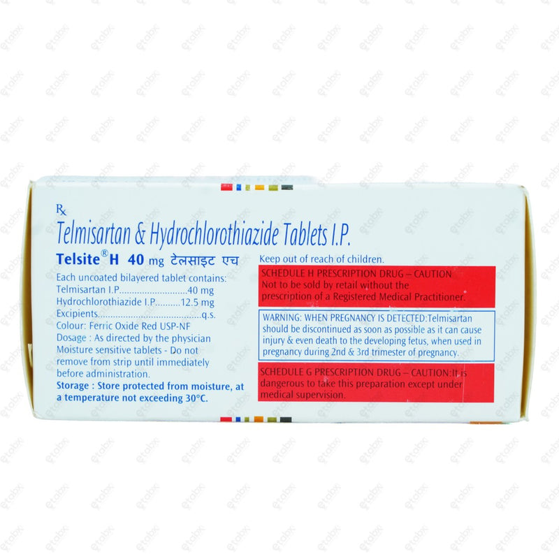 Telsite H 40+12.5mg Tablet 10's