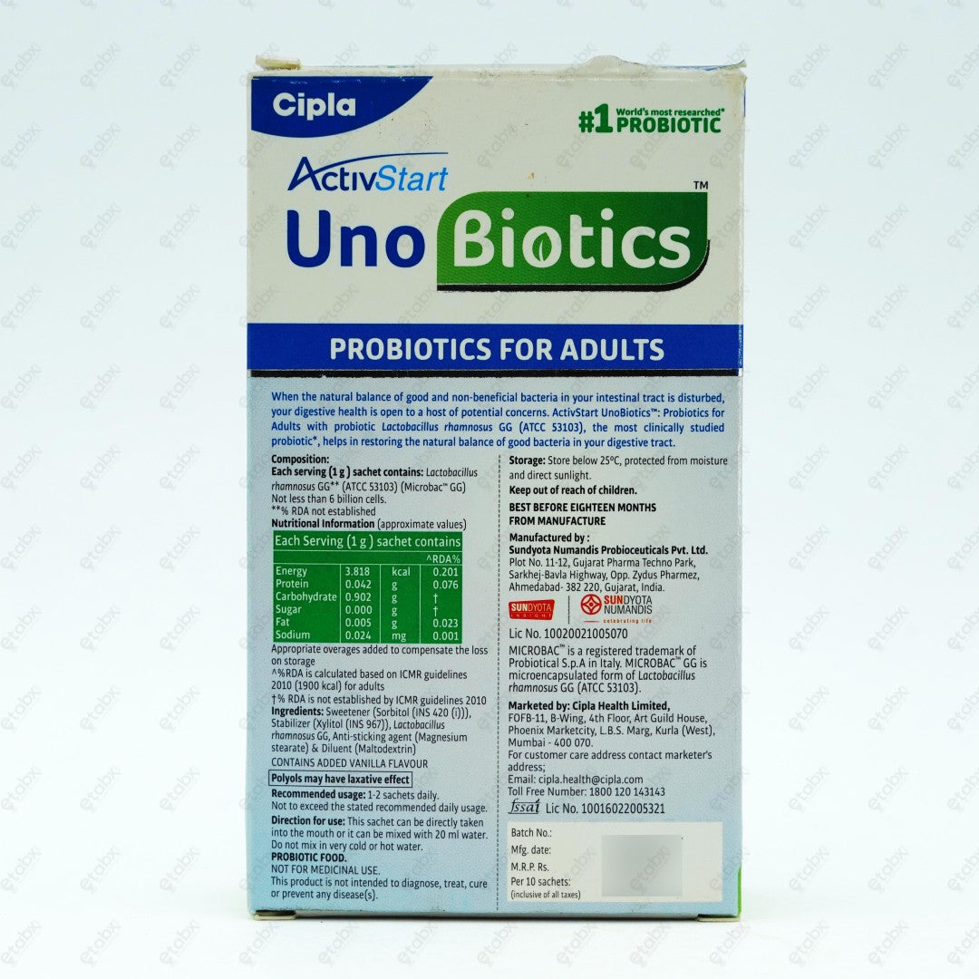 Unobiotics Adult Sachet 1gm