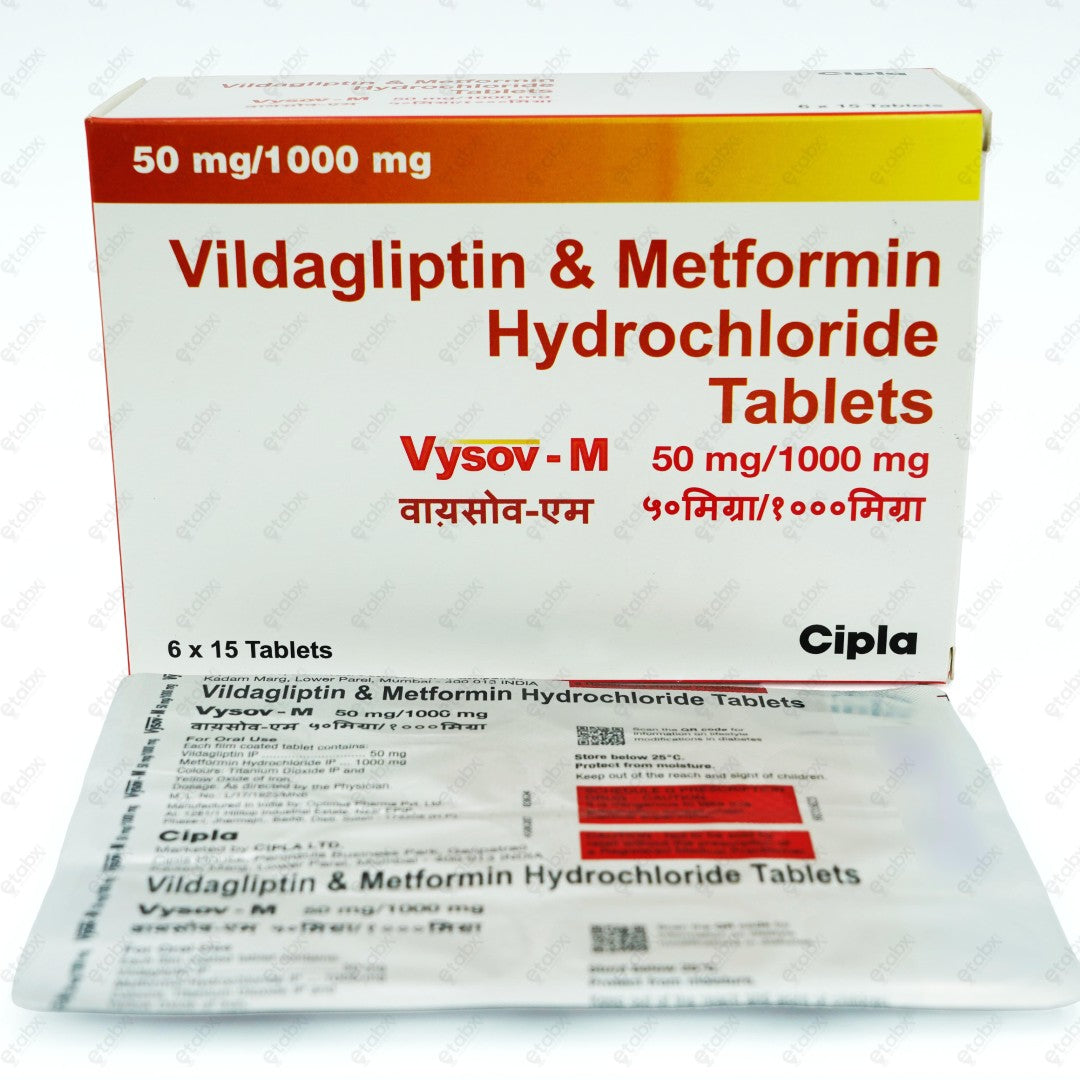 Vysov M 50mg/1000mg Tablet 15's