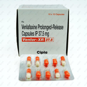 Venlor XR 37.5mg Capsule 10's