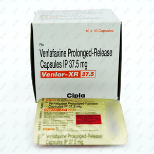 Venlor XR 37.5mg Capsule 10's