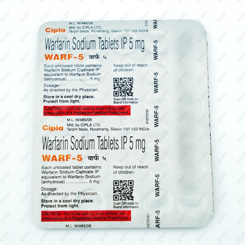 Warf 5mg Tablet 30's