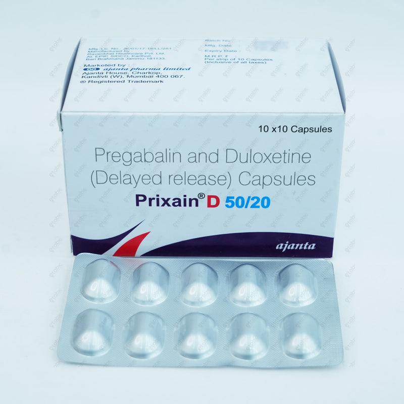 Prixain D 50/20mg Tablets 10s