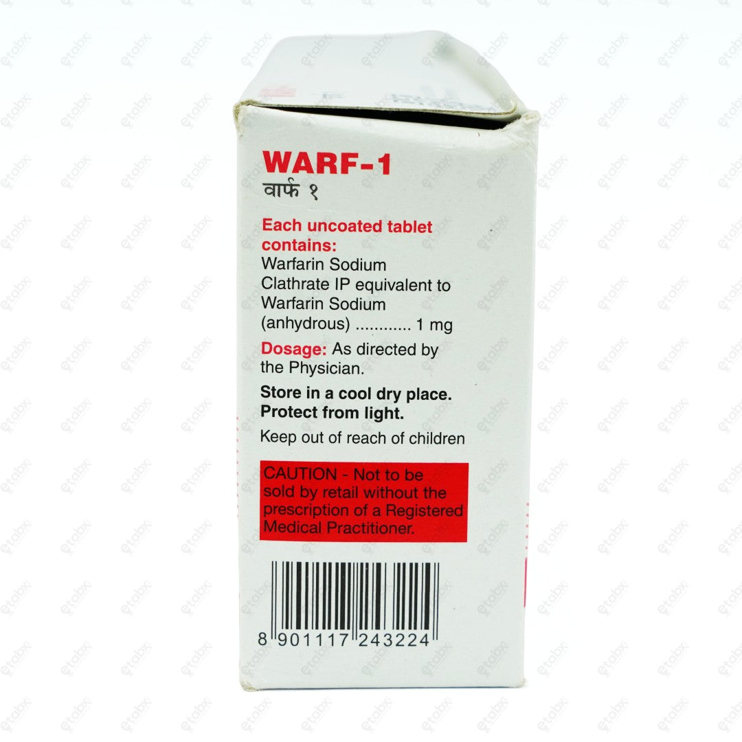 Warf 1mg Tablet 30's
