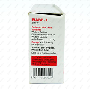 Warf 1mg Tablet 30's