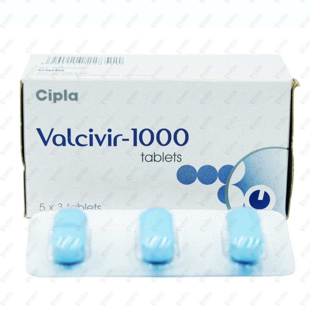 Valcivir 1000mg Tablets 3's