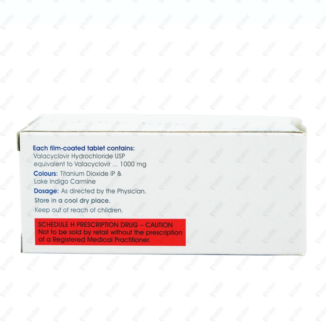 Valcivir 1000mg Tablets 3's