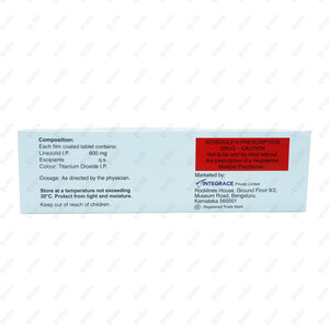 Lizolid 600mg Tablet 10's