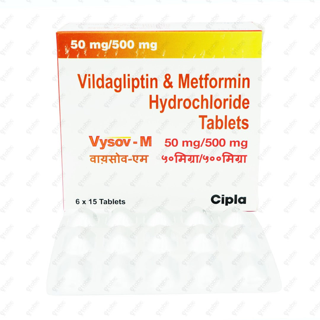 Vysov M 50mg/500mg Tablets 15's
