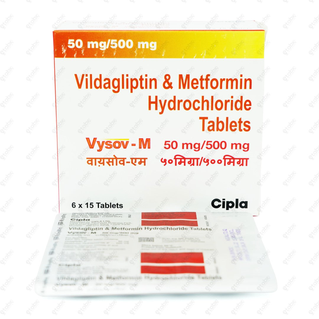 Vysov M 50mg/500mg Tablets 15's