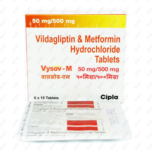 Vysov M 50mg/500mg Tablets 15's