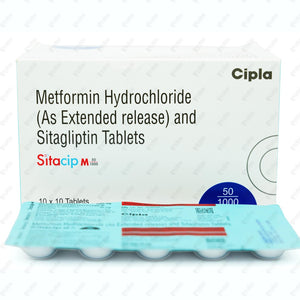 Sitacip M 50/1000mg Tablet 10's