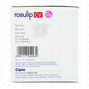 Rosulip CV 20mg Capsule