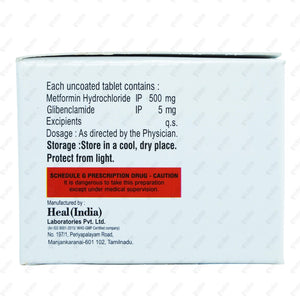 Hilmet GB 5mg/500mg Tablet 10's