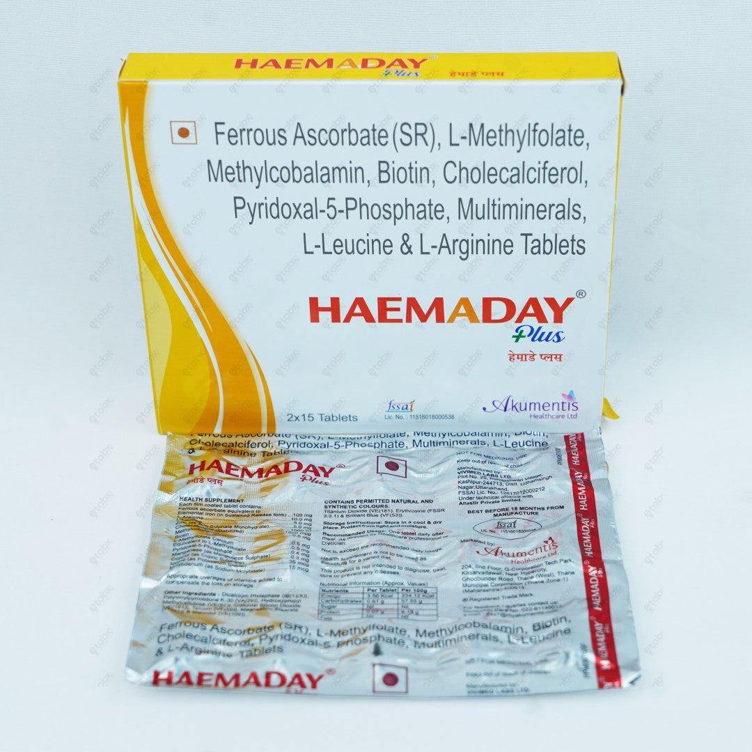 Haemaday Plus Tablets 15's