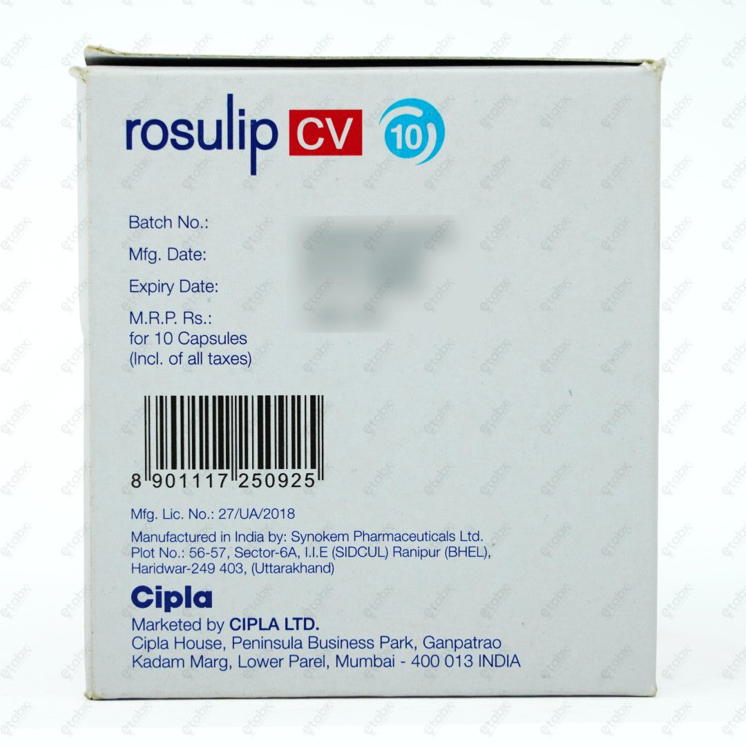 Rosulip CV 10mg Capsule