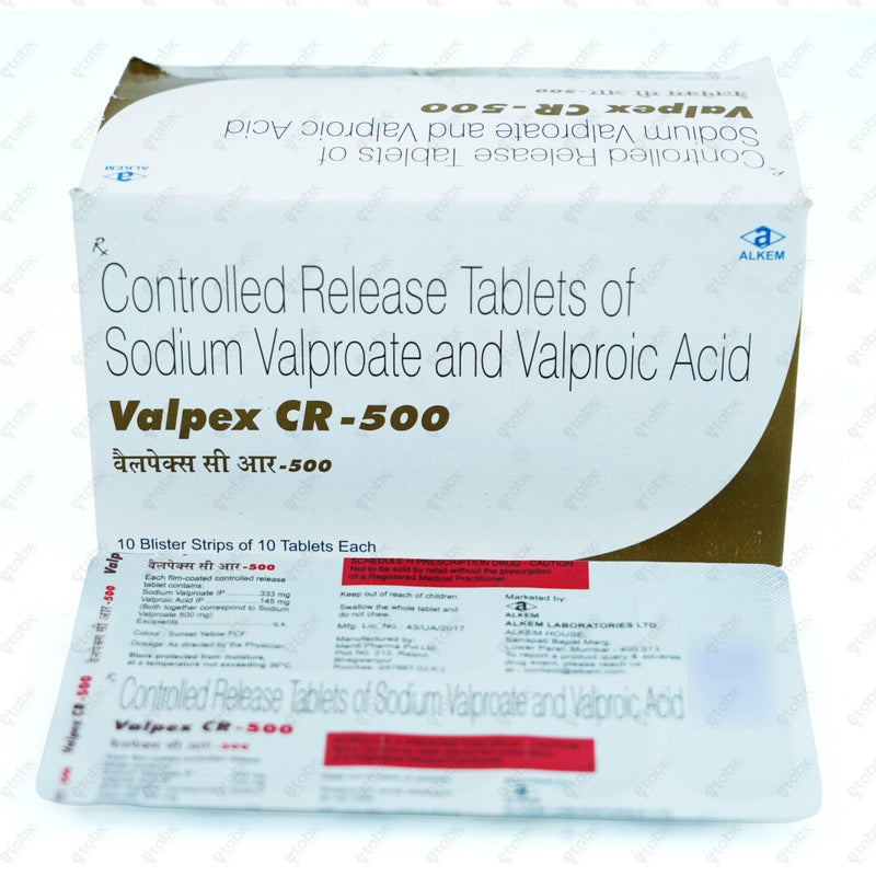 Valpex CR 500mg Tablet 10s