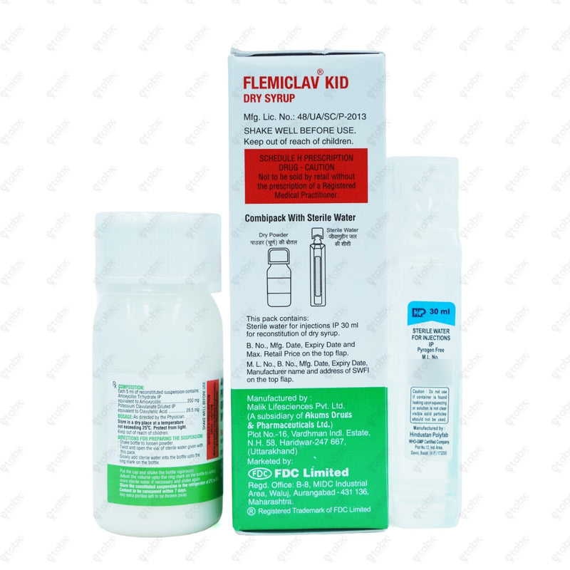 Flemiclav Kid Dry Syrup 30ml