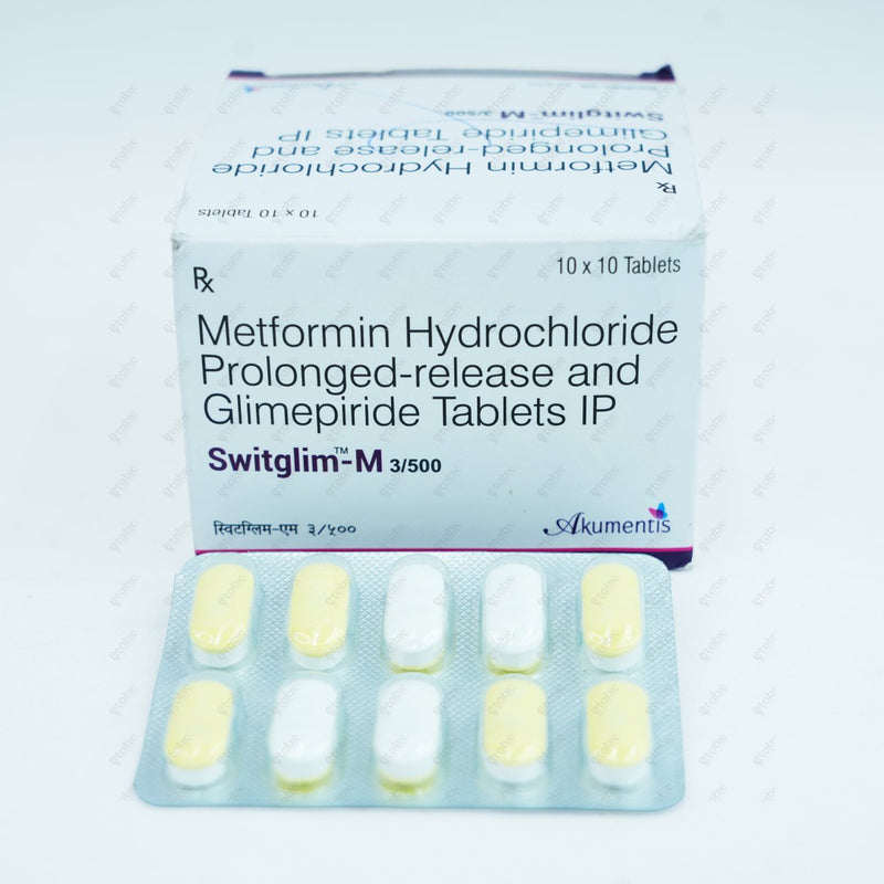 SWITGLIM M 3/500mg Tablet 10's